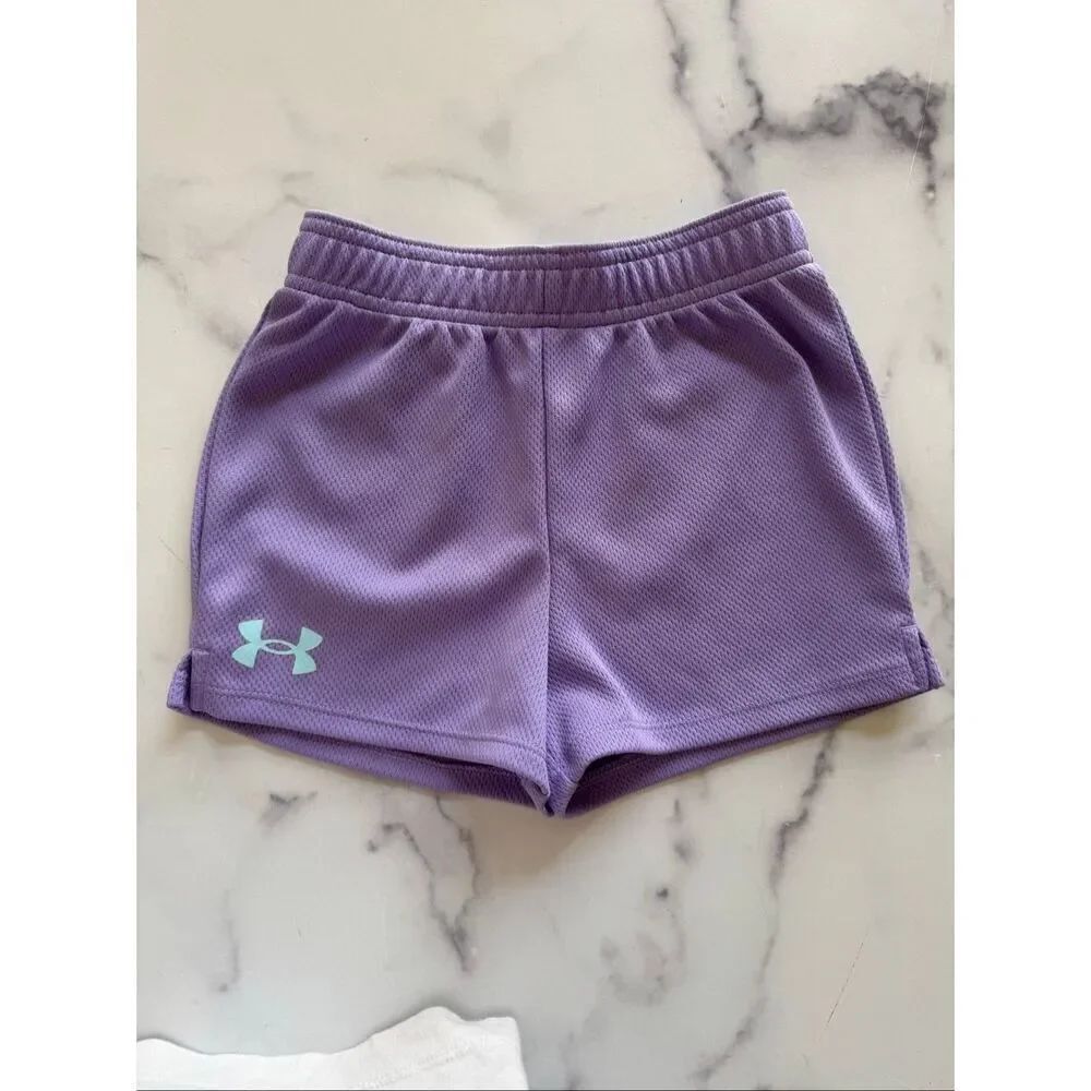 Hurley Girls 6 year shorts purple pastel gym sporty pull on
